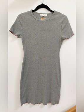 Vans Grey Ribbed Mini Dress